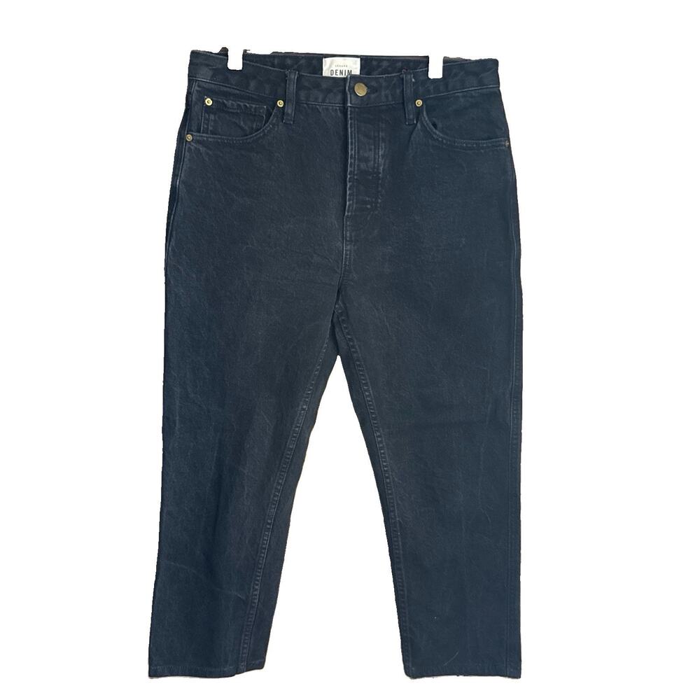 Sezane Le Brut Sexy High Rise Black Jeans 31 Fits 29 Altered Inseam 22.5